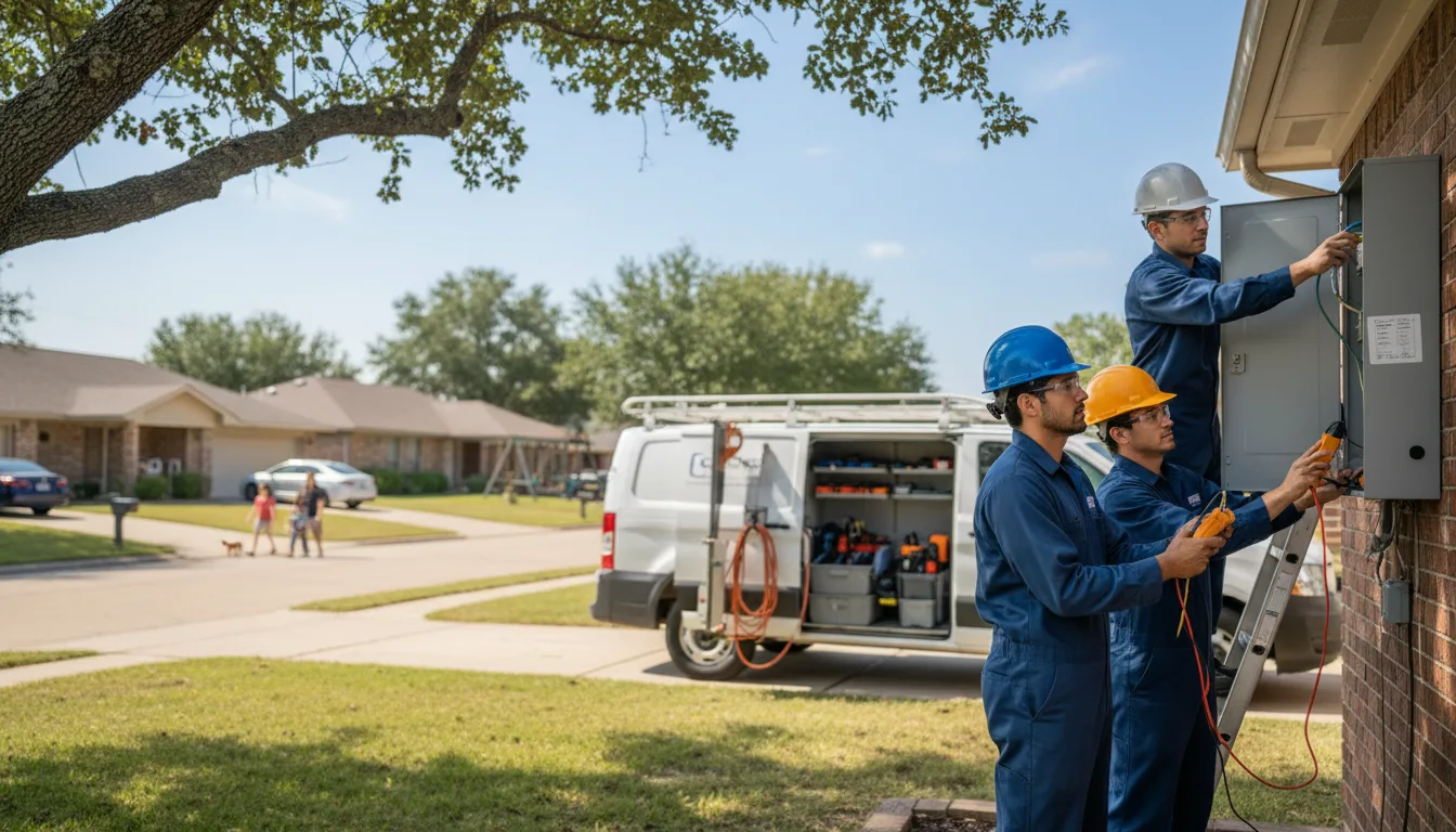 Certified electrician providing emergency electrical services in Udell, IA